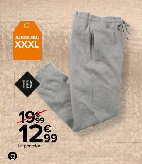 pantalon homewear home tex