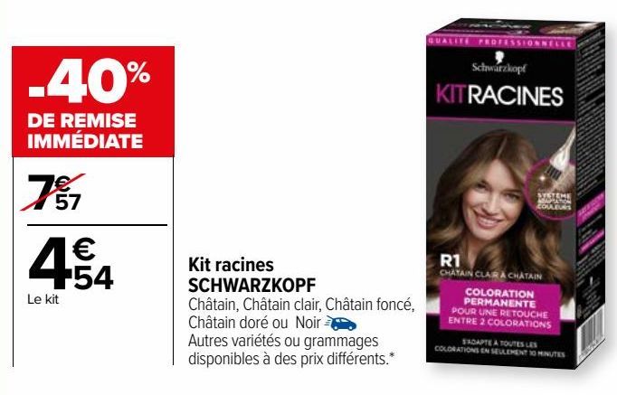  Kit racines SCHWARZKOPF