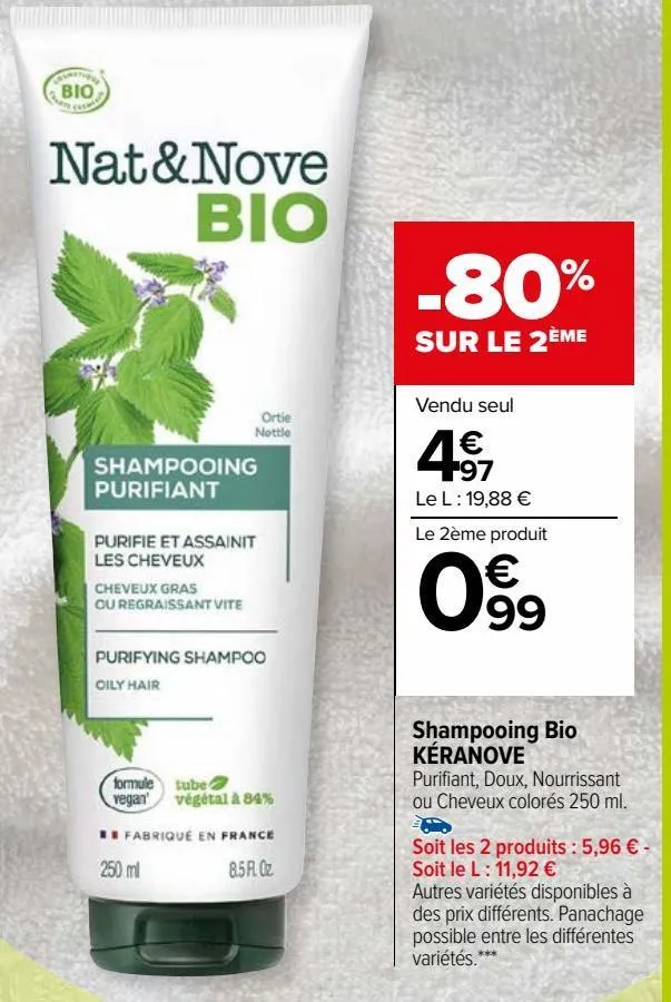 shampooing bio kéranove