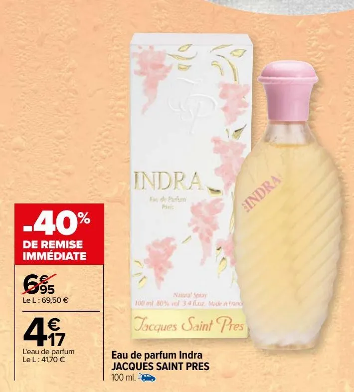 eau de parfum indra jacques saint pres