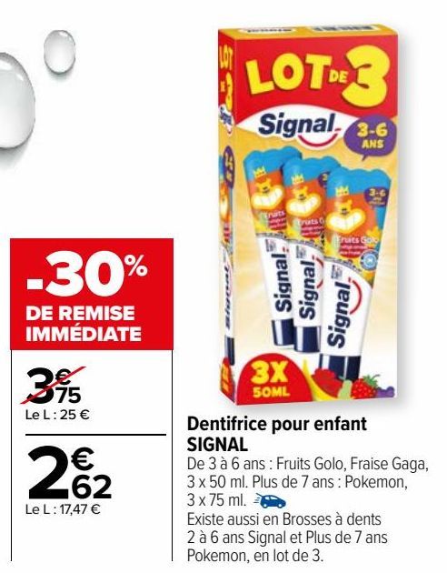 Dentifrice pour enfant SIGNAL