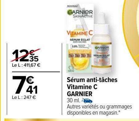 Sérum anti-tâches Vitamine C GARNIER