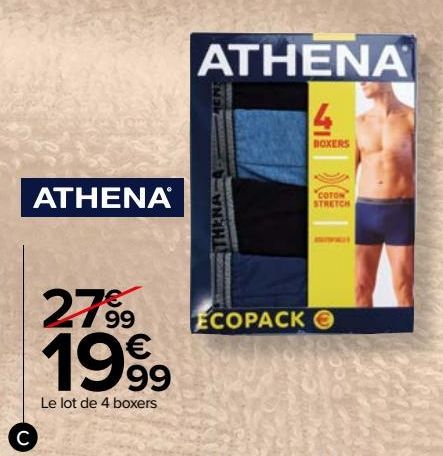 Boxers homme Athena