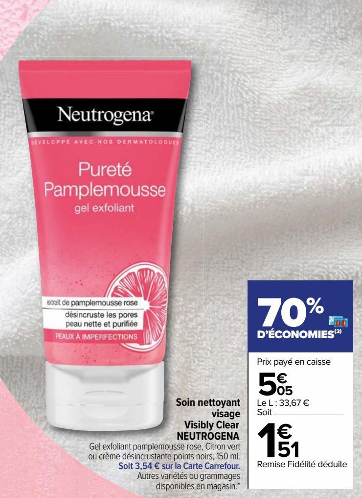 Soin nettoyant visage Visibly Clear NEUTROGENA