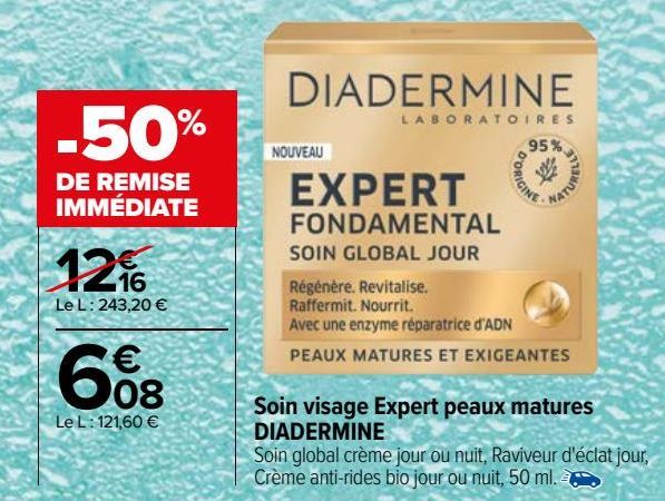 Soin visage Expert peaux matures DIADERMINE