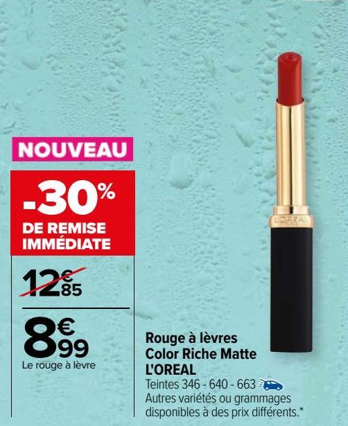 Rouge à lèvres Color Riche Matte L'OREAL