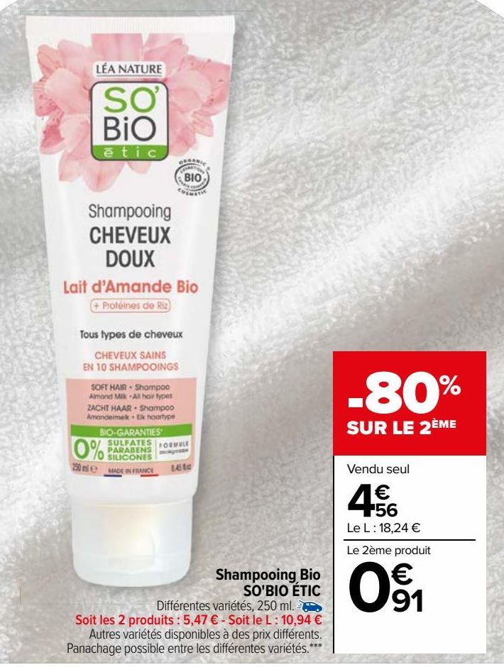 Shampooing Bio SO'BIO ÉTIC