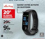 Bracelet connecté Bluetooth offre à 9,99€ sur Carrefour
