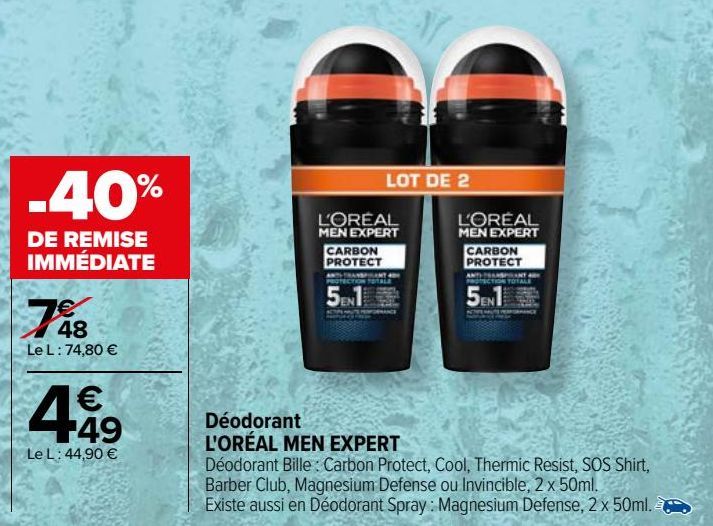 Déodorant L'ORÉAL MEN EXPERT