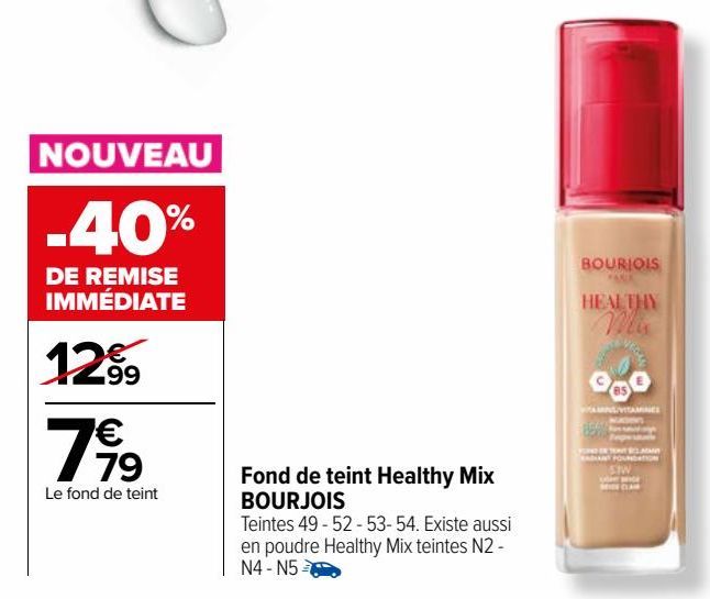 Fond de teint Healthy Mix BOURJOIS