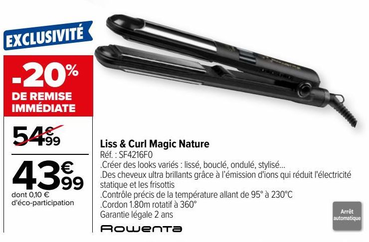 Liss & Curl Magic Nature Rowenta