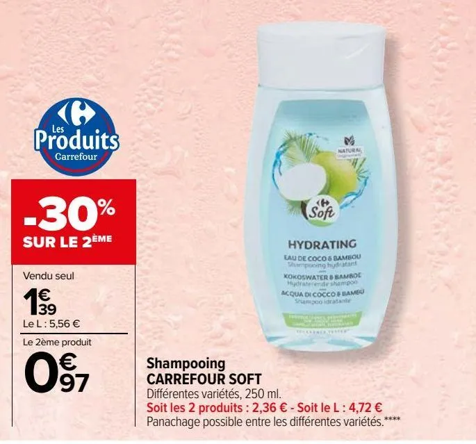 shampooing carrefour soft