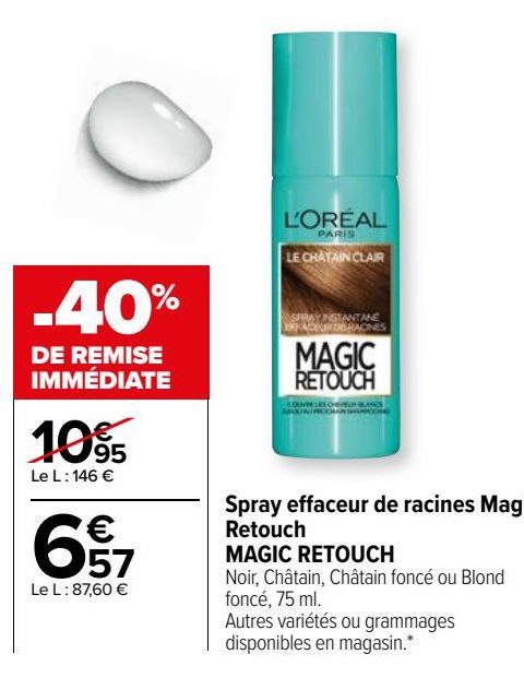  Spray effaceur de racines Magic Retouch MAGIC RETOUCH