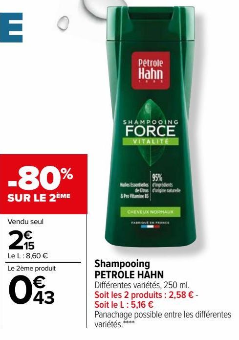 Shampooing PETROLE HAHN