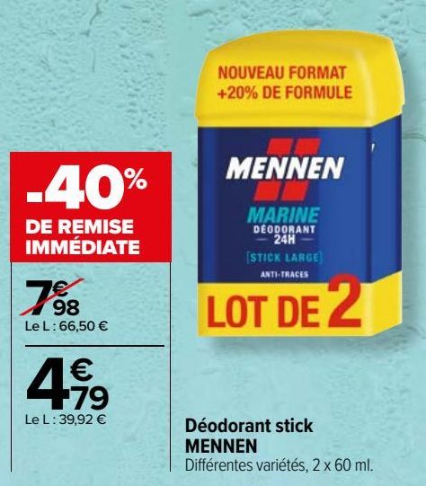  Déodorant stick MENNEN