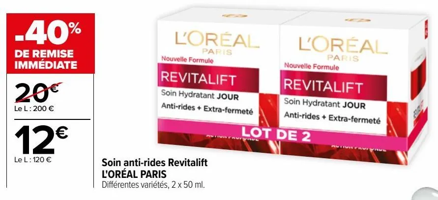 soin anti-rides revitalift l'oréal paris