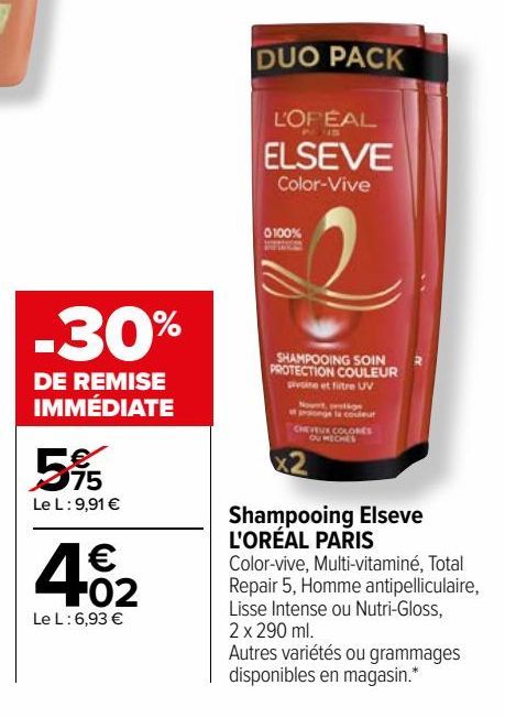 Shampooing Elseve L'ORÉAL PARIS