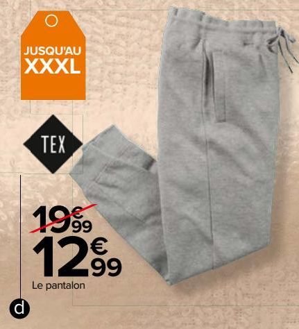 Pantalon homewear home Tex