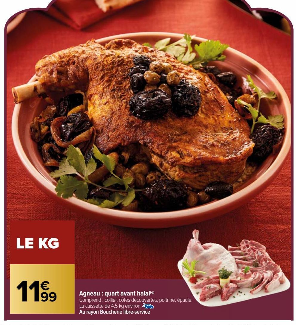 AGNEAU : QUART AVANT HALAL