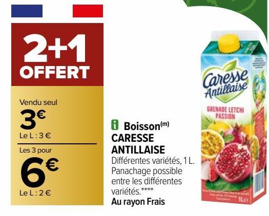 BOISSON CARESSE ANTILLAISE