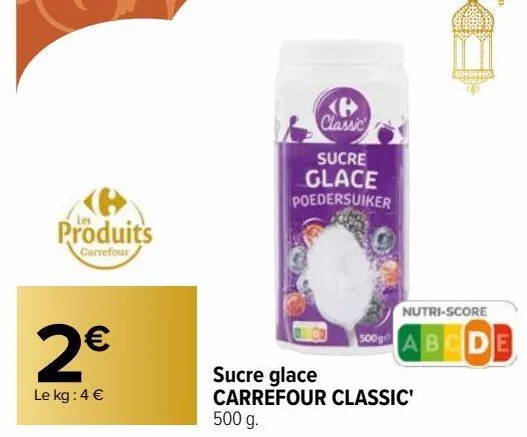 sucre glace carrefour classic