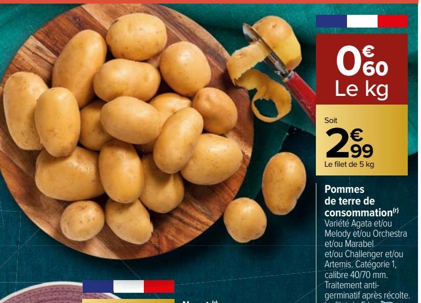 POMMES DE TERRE DE CONSOMMATION