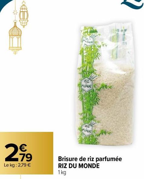 BRISUE DE RIZ PARFUMEE RIZ DU MONDE