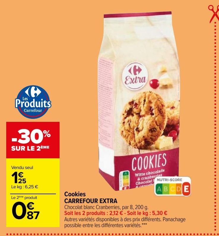 Cookies CARREFOUR EXTRA