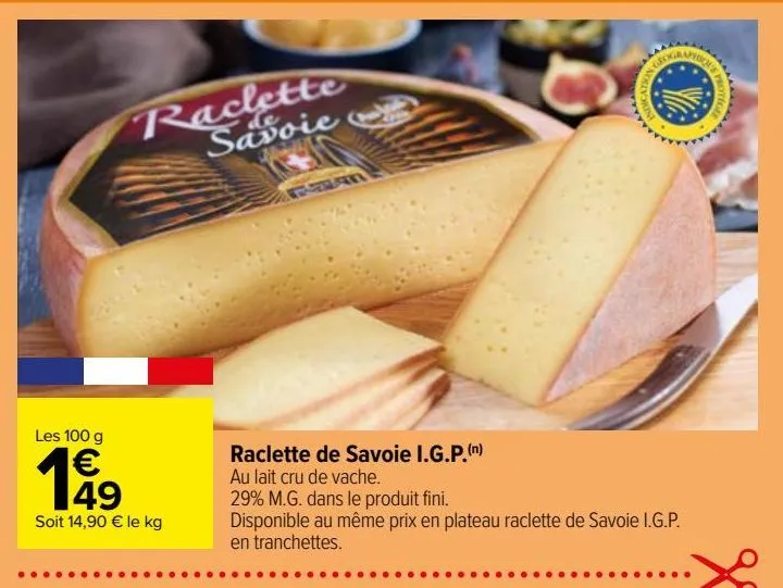 raclette de savoie i.g.p.