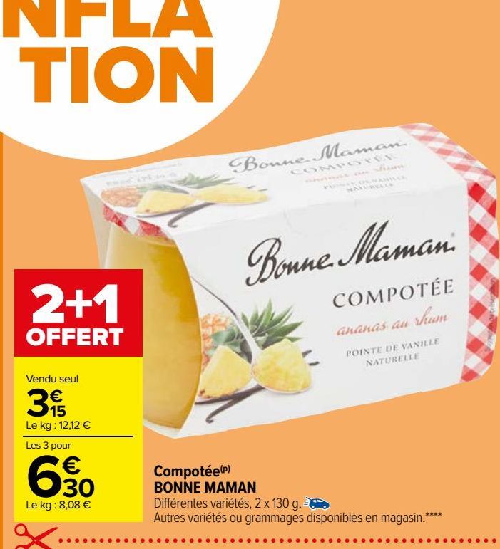 Compotée(p) BONNE MAMAN