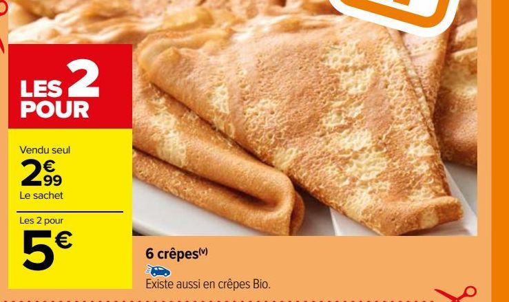 6 crêpes