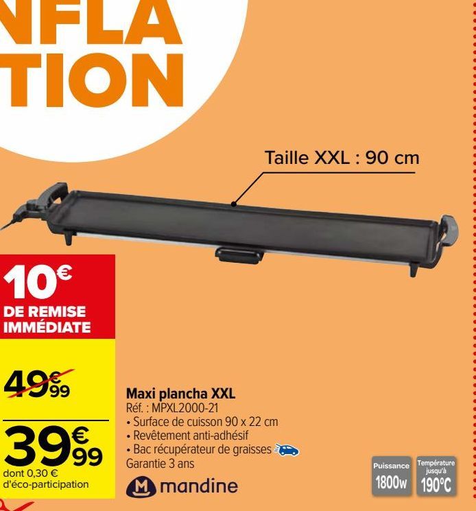 Maxi plancha XXL