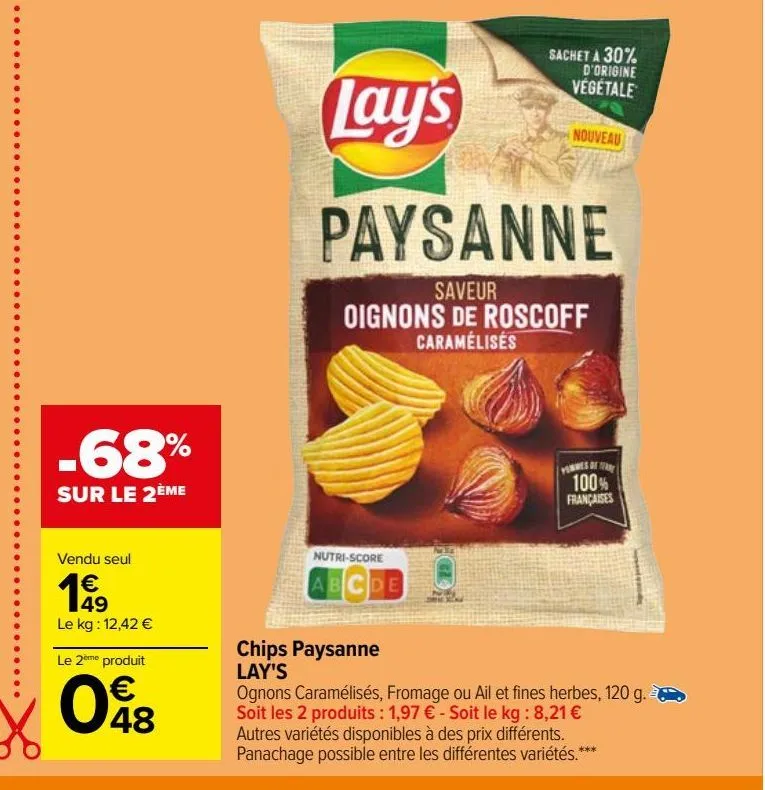 chips paysanne lay's