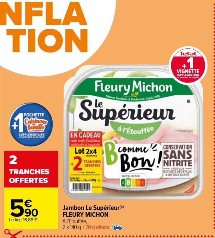 Jambon Le Supérieur FLEURY MICHON