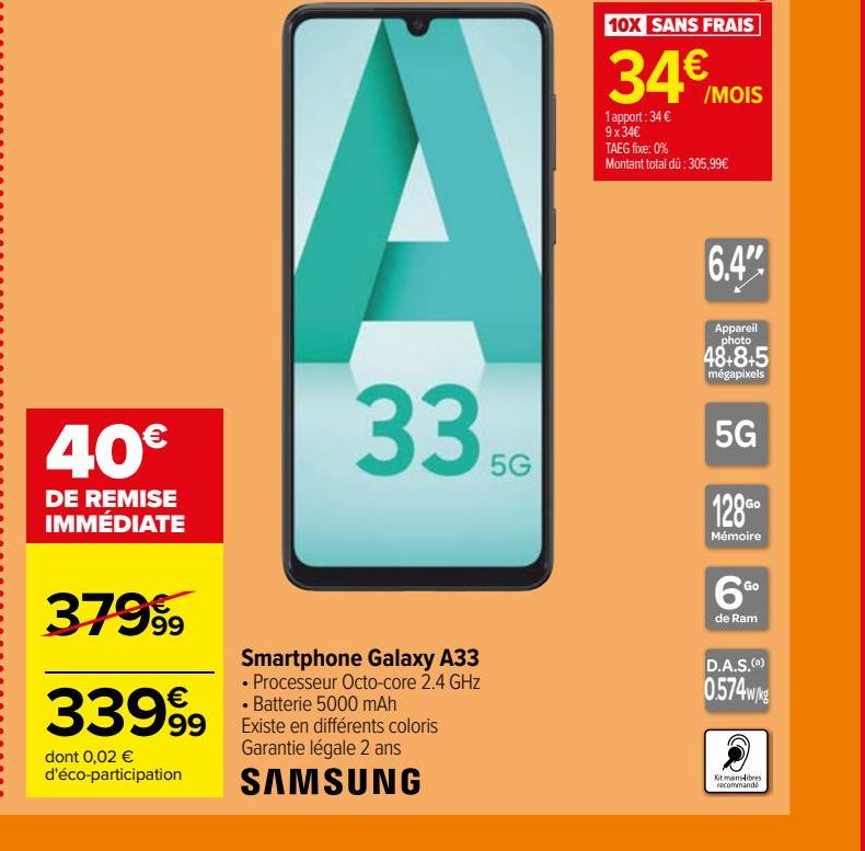 Smartphone Galaxy A33