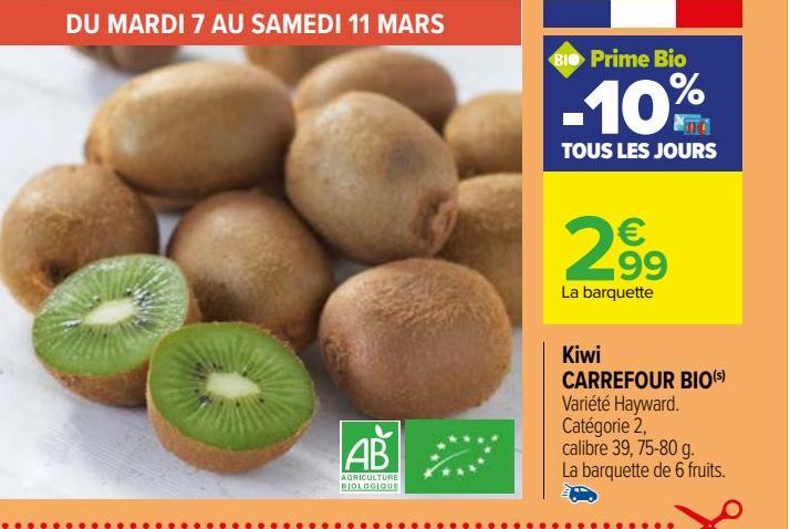 Kiwi CARREFOUR BIO