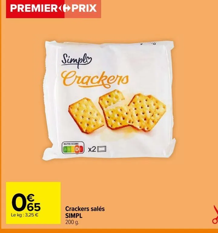 crackers salés simpl