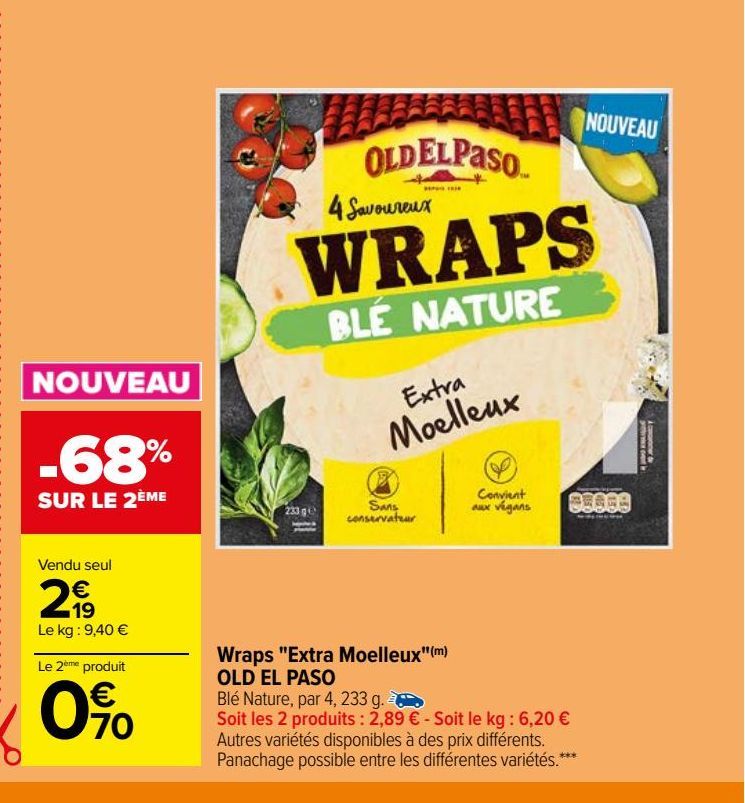 Wraps "Extra Moelleux" OLD EL PASO