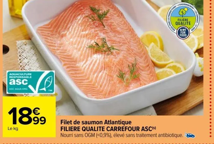 filet de saumon atlantique filiere qualite carrefour asc