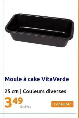 moule à cake vitaverde  25 cm | couleurs diverses  349  3.49/st  consulter 
