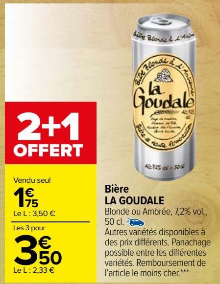 Bière LA GOUDALE