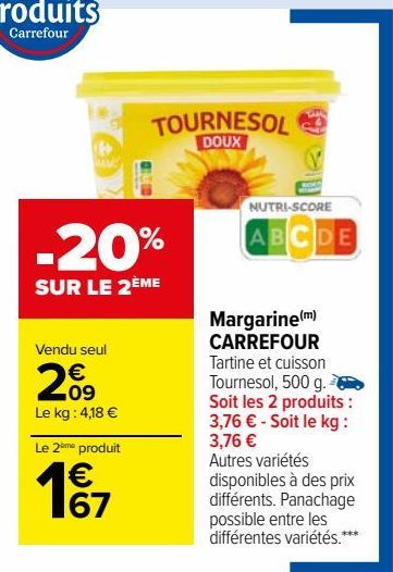 Margarine CARREFOUR