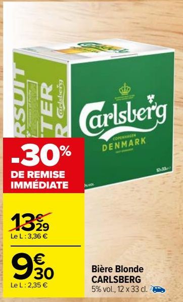 Bière Blonde CARLSBERG