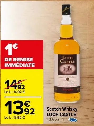 scotch whisky loch castle