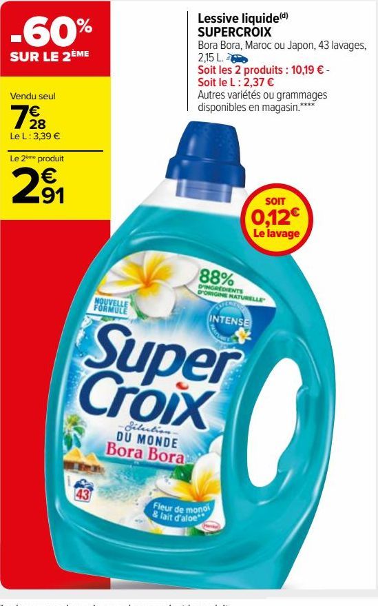 Lessive liquide SUPERCROIX