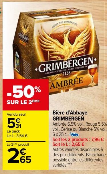 Bière d’Abbaye GRIMBERGEN