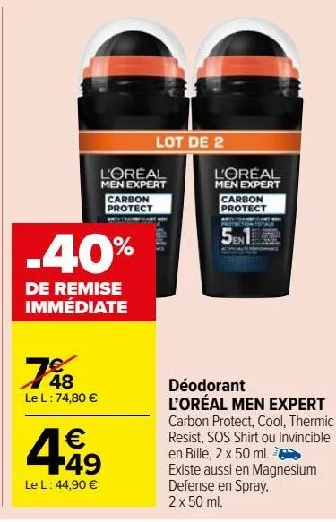 déodorant l’oréal men expert
