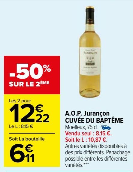 A.O.P. Jurançon CUVÉE DU BAPTÊME