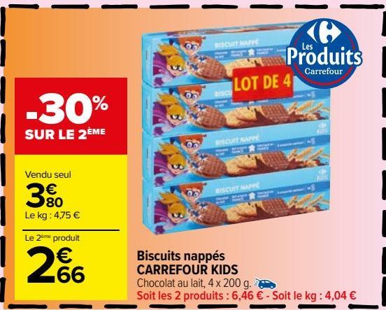 Biscuits nappés CARREFOUR KIDS