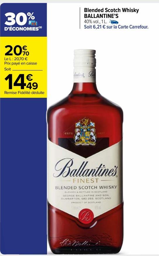 Blended Scotch Whisky BALLANTINE’S